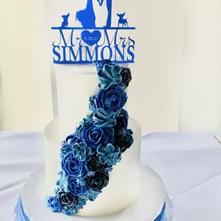 a wedding cake
