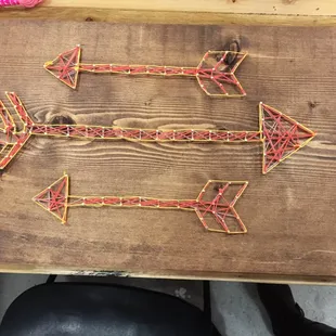 My finish product, first attempt at string art :)