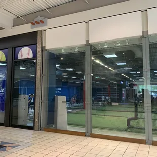 Indoor batting cages