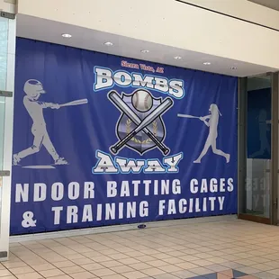 Indoor batting cages