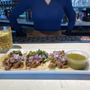 Carne asada tacos.