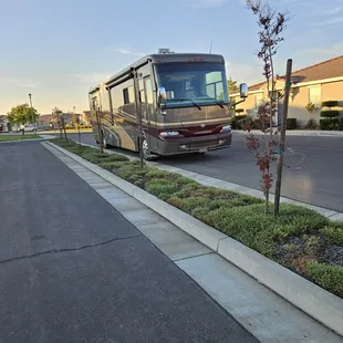 The RV parked across from the board member's house blocked traffic for a week.