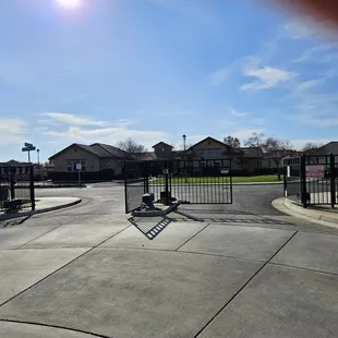 Looks like a motorcycles only gate.