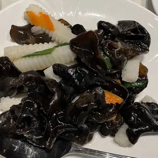 Wood Ear Mushrooms with Japanese Mountain Yam