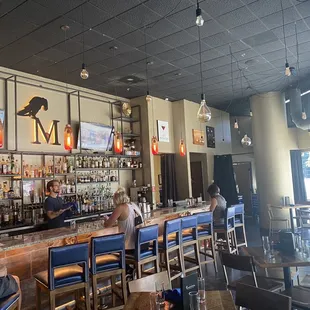 people sitting at the bar