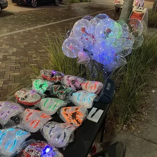 Masks and light balls for sale