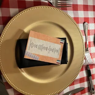 Your card to pick your pasta combos