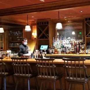 East dining room bar