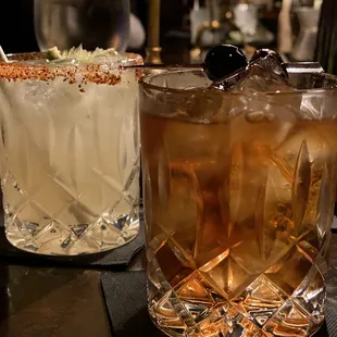 Manhattan and Texas Margarita