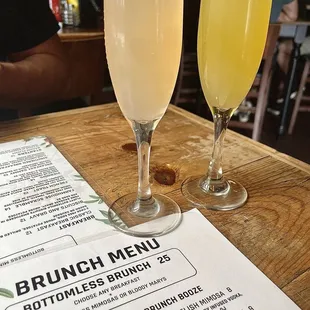 Yay $25 bottomless brunch and mimosas!