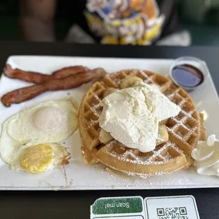 Bananas Foster Pancake Breakfast