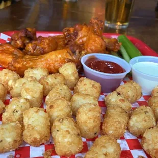 Wings + tots