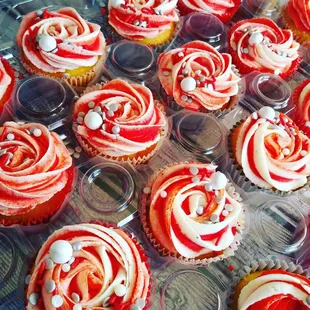 Rosette Vanilla Cupcakes