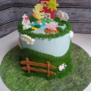 a farm scene