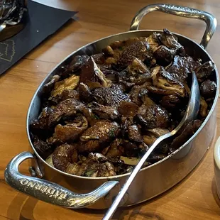 Mushrooms &amp; pearl onions.