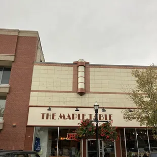 the front of the restaurant