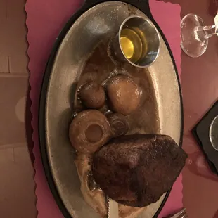 16oz. With mushrooms