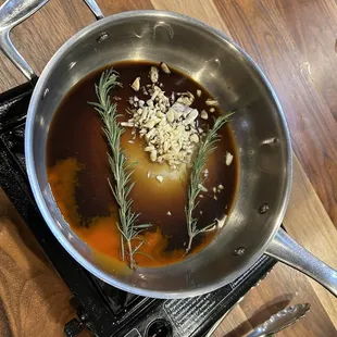 Getting started on some barbecue shrimp!