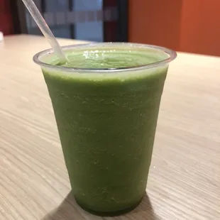 Green Smoothie (Organic Spinach, Organic Kale, Banana, Mango with hint of Turmeric  and Ginger)