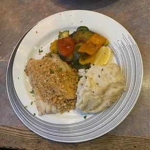 Haddock with mashed potatoes