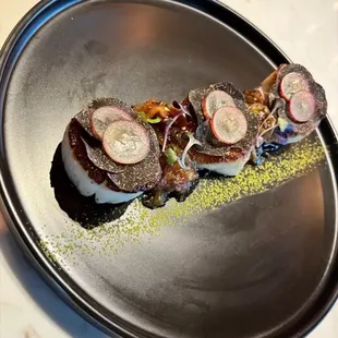 a plate of food on a table