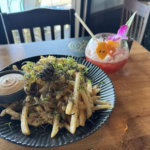 Cobra fang and truffle fries