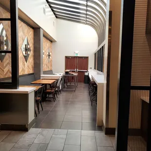 I've been here on several trips. Never noticed this beautiful little seating nook off to the side. So much natural light!