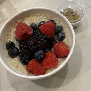 Berries on my steel cut oatmeal