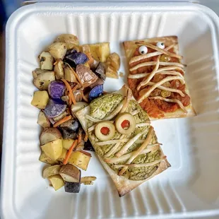 VEGAN Spinach Ricotta Hand Pie &amp; VEGAN Pumpkin Hand Pie