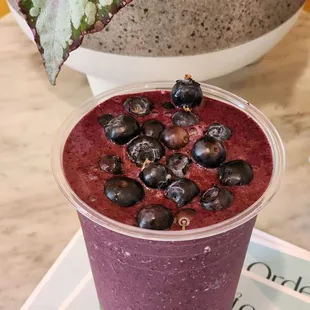 Refreshing &amp; fresh Blueberry Smoothie - Yum!