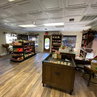 the interior of the restaurant