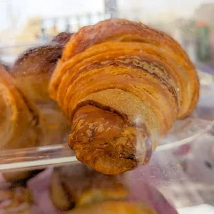 a display of baked goods