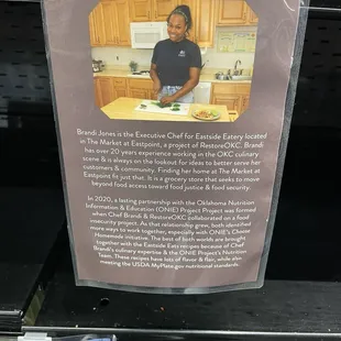 Info about Chef Brandi Jones