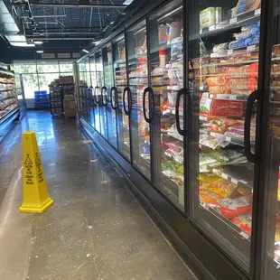 the refrigerated food section