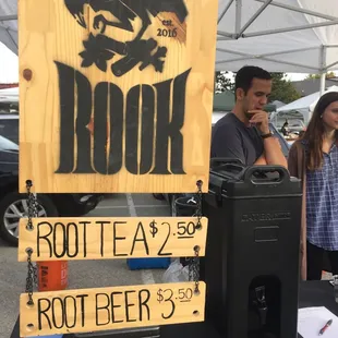 Root beer and root tea