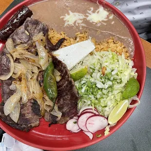 Carne asada plate