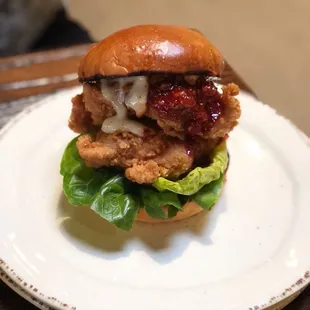 Abang Yoli chicken sandwich wonderful flavor!