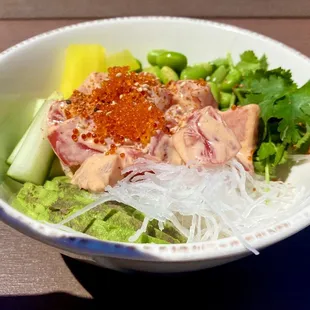 Spicy Salmon Poke Bowl