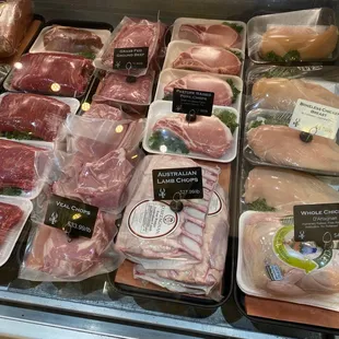 a display of meat
