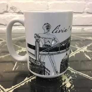 Livin&apos; on Tulsa time coffee mug. 15 oz