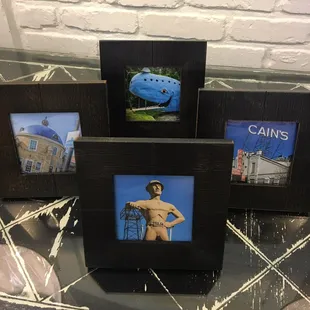 4x4 prints - super affordable...perfect for a desk or shelf or to hang on your wall- makes great stocking stuffers. Make a collage.
