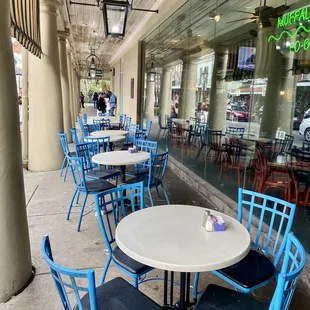 More seating outside