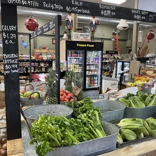 a variety of vegetables on display