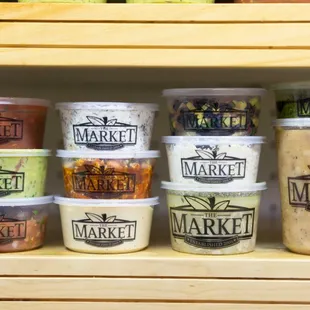 Fresh made salsa, guacamole, hummus and more.