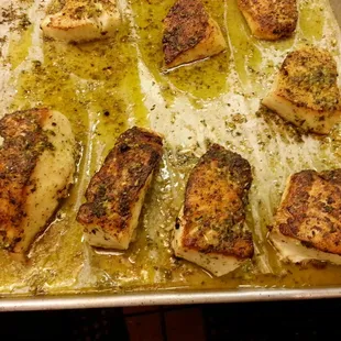 Seared sea bass