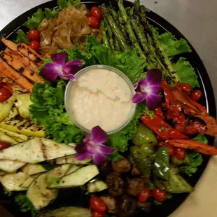 Geilled veggie platter