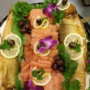 Smoked fish platter