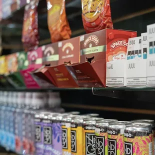 a variety of beverages