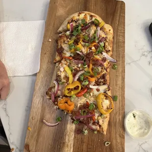 Flatbread pizza