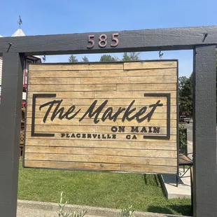 Sign on Main next to Sweetie Pies.